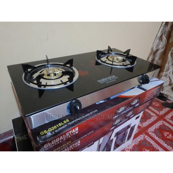 Automatic Hard glass Gas plate double burner - 2/2