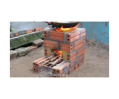 Home built stoves in Kampala